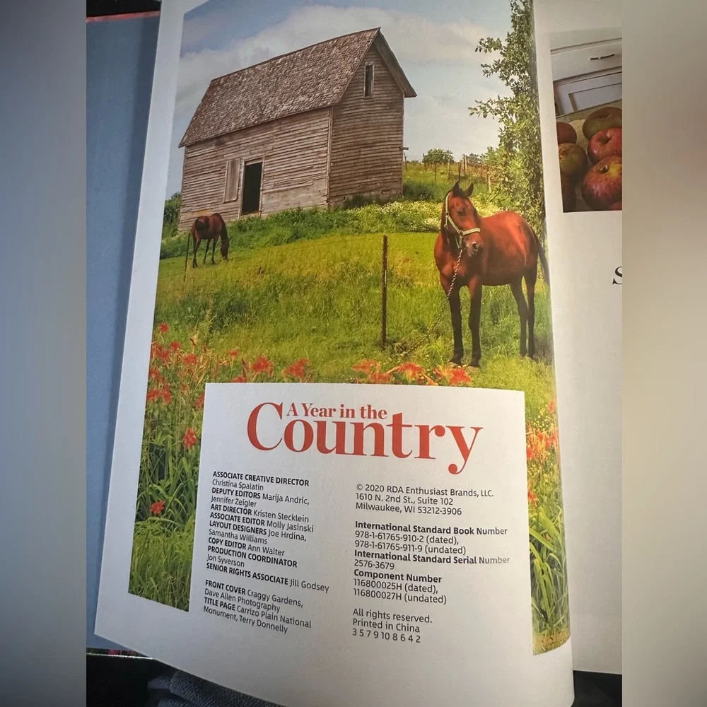Country Landscapes Hardcover Book